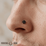 Spider Web – 14K Gold Threadless/Threaded End - piercing - zone.com