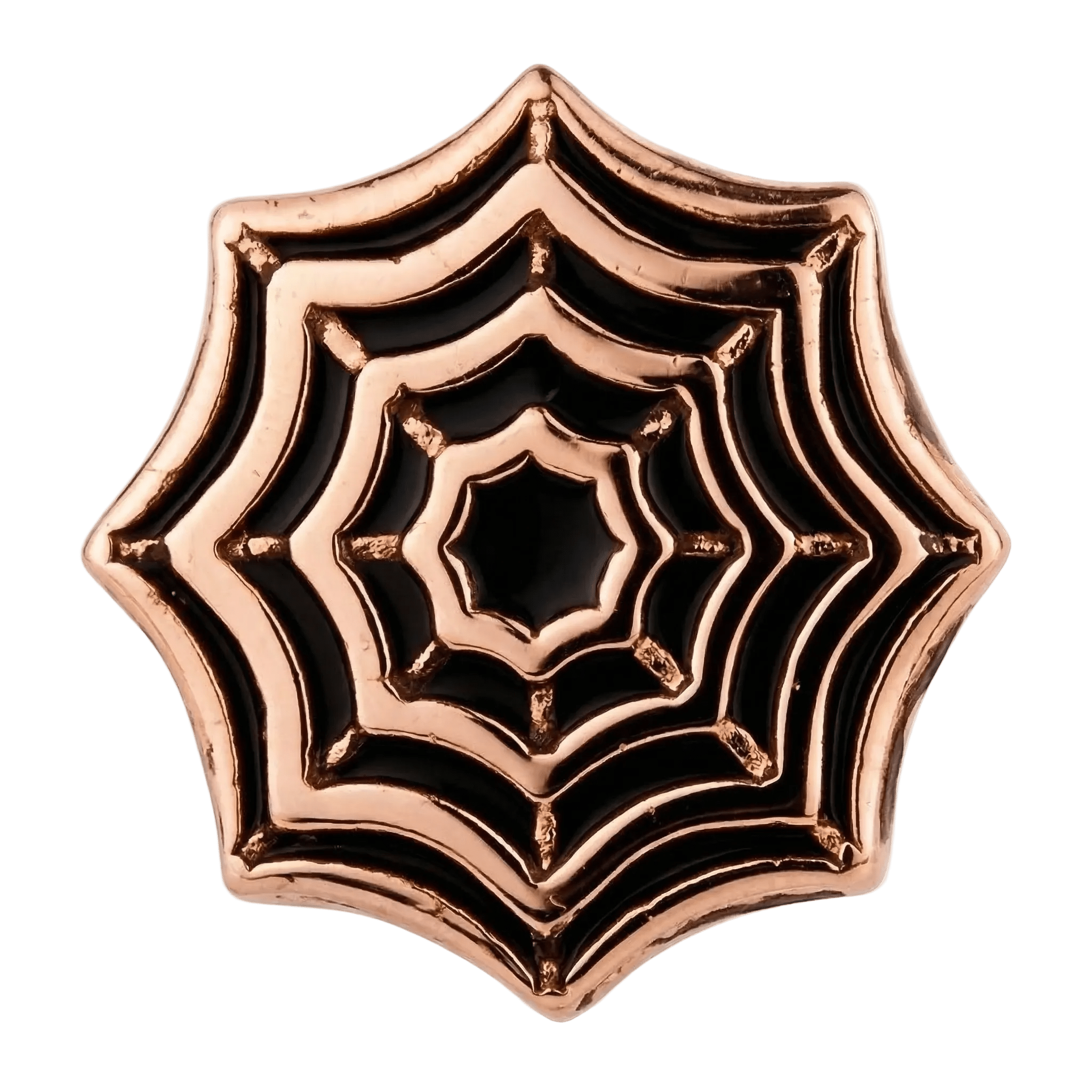 Spider Web – 14K Gold Threadless/Threaded End - piercing - zone.com