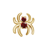 Spider with Gems – 14K Gold Halloween Threadless End - piercing - zone.com