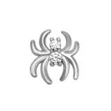 Spider with Gems – 14K Gold Halloween Threadless End - piercing - zone.com