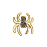 Spider with Gems – 14K Gold Halloween Threadless End - piercing - zone.com