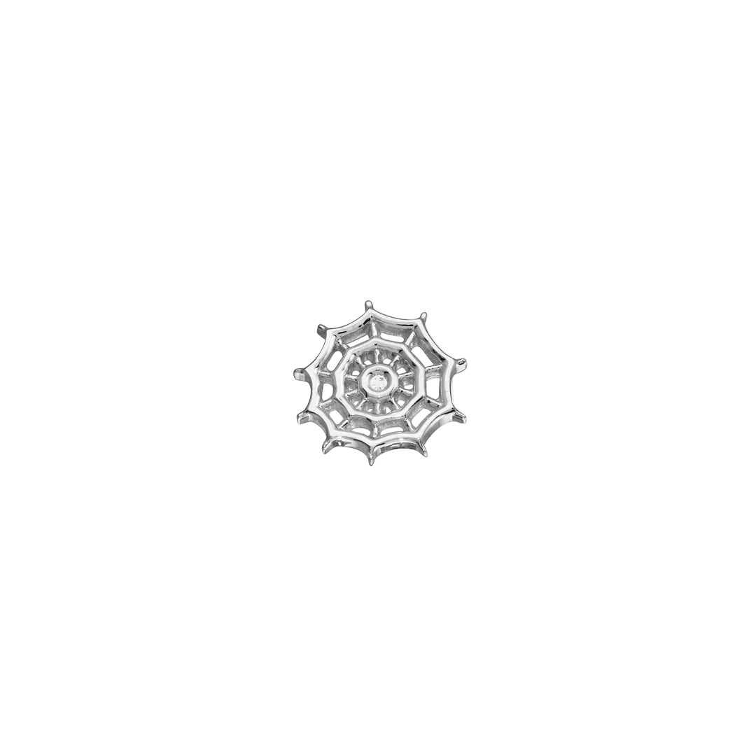 SpiderWeb – 14K Gold Threadless & Threaded End - piercing - zone.com