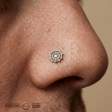 SpiderWeb – 14K Gold Threadless/Threaded End - piercing - zone.com