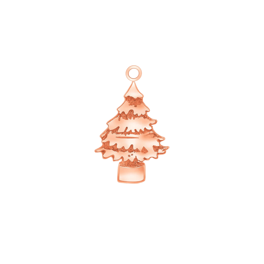Spruce – 14K & 18K Gold Charm - piercing - zone.com