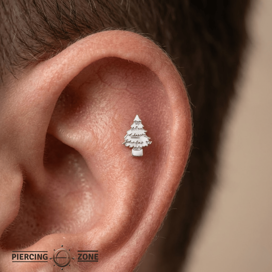 Spruce – 14K Gold Threadless/Threaded End - piercing - zone.com