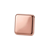 Square – 14K Gold Threadless/Threaded End - piercing - zone.com