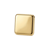 Square – 14K Gold Threadless/Threaded End - piercing - zone.com