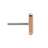 Square – 14K Gold Threadless/Threaded End - piercing - zone.com