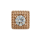 Square Beaded - 14K Gold Threadless/Threaded - piercing - zone.com