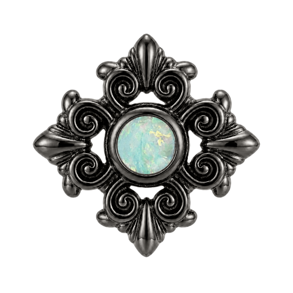 Square Elegance - 14K Gold Threadless/Threaded - piercing-zone.com