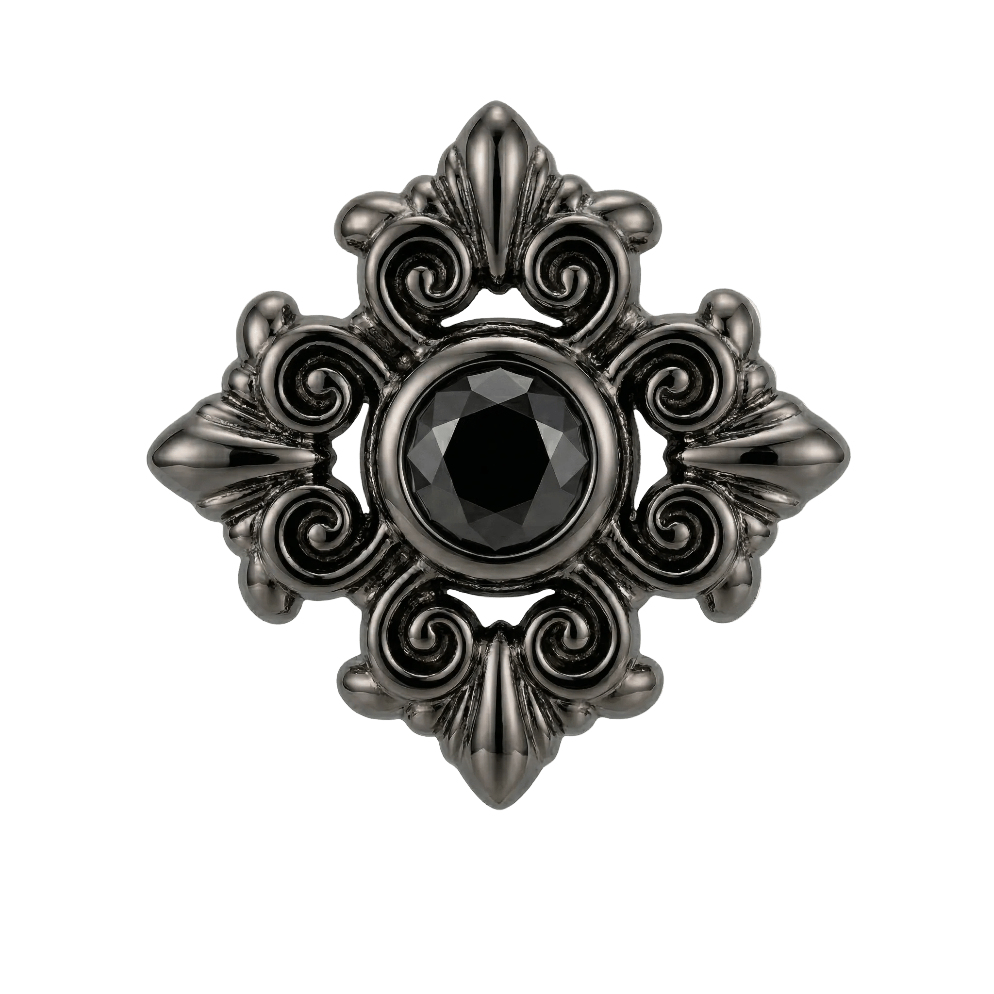 Square Elegance - 14K Gold Threadless/Threaded - piercing - zone.com