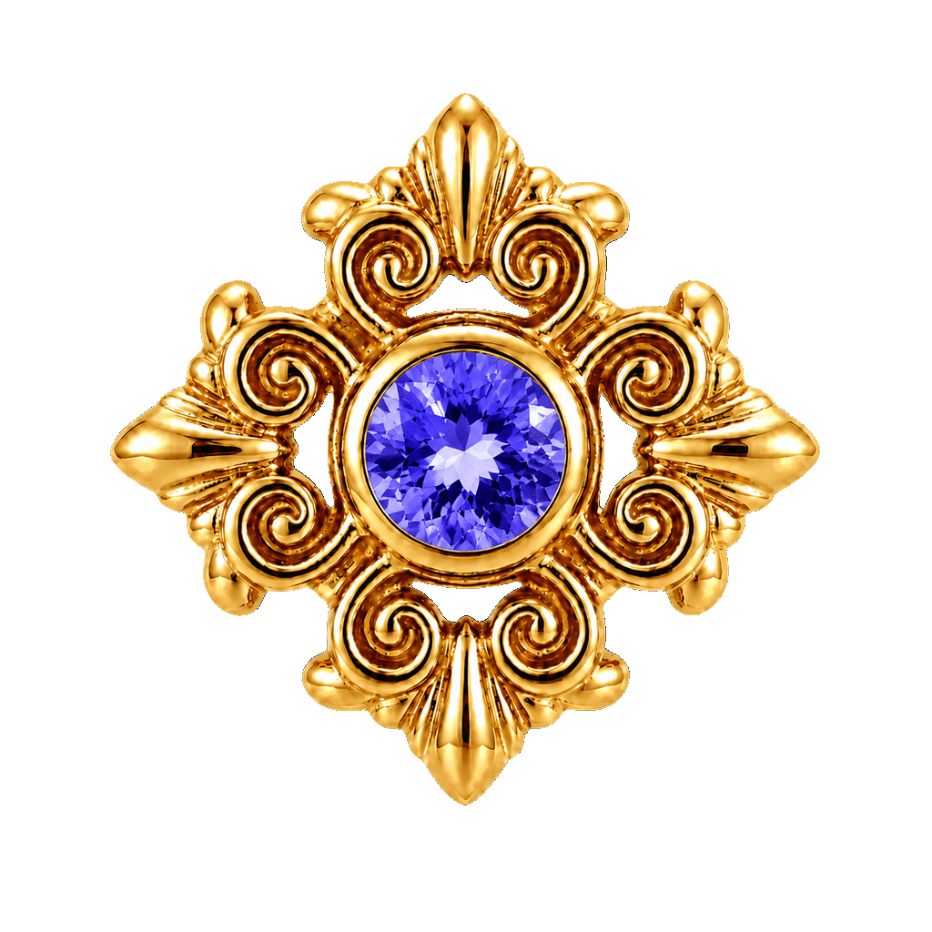Square Elegance - 14K Gold Threadless/Threaded - piercing-zone.com