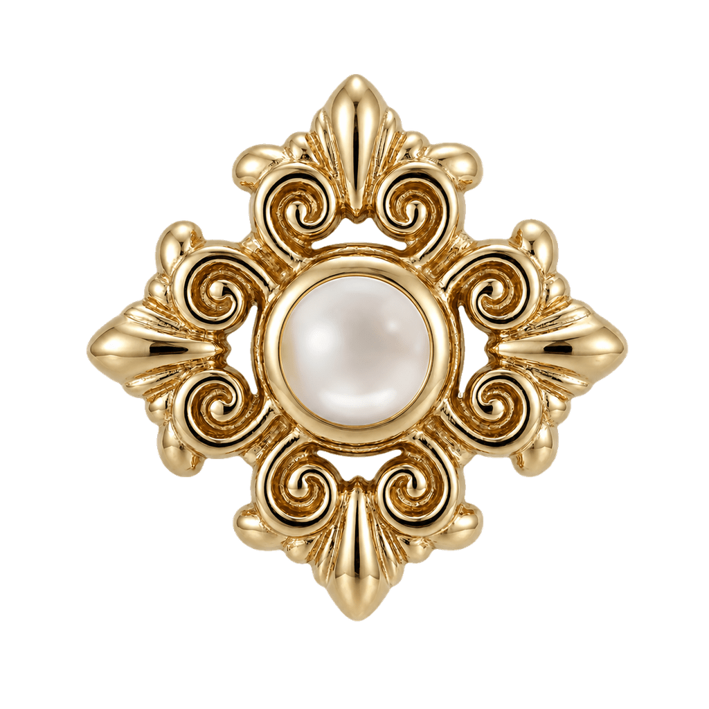 Square Elegance - 14K Gold Threadless/Threaded - piercing-zone.com