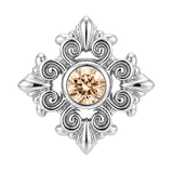 Square Elegance - 14K Gold Threadless/Threaded - piercing-zone.com