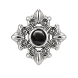 Square Elegance - 14K Gold Threadless/Threaded - piercing-zone.com