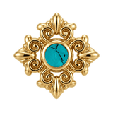 Square Elegance - 14K Gold Threadless/Threaded - piercing-zone.com
