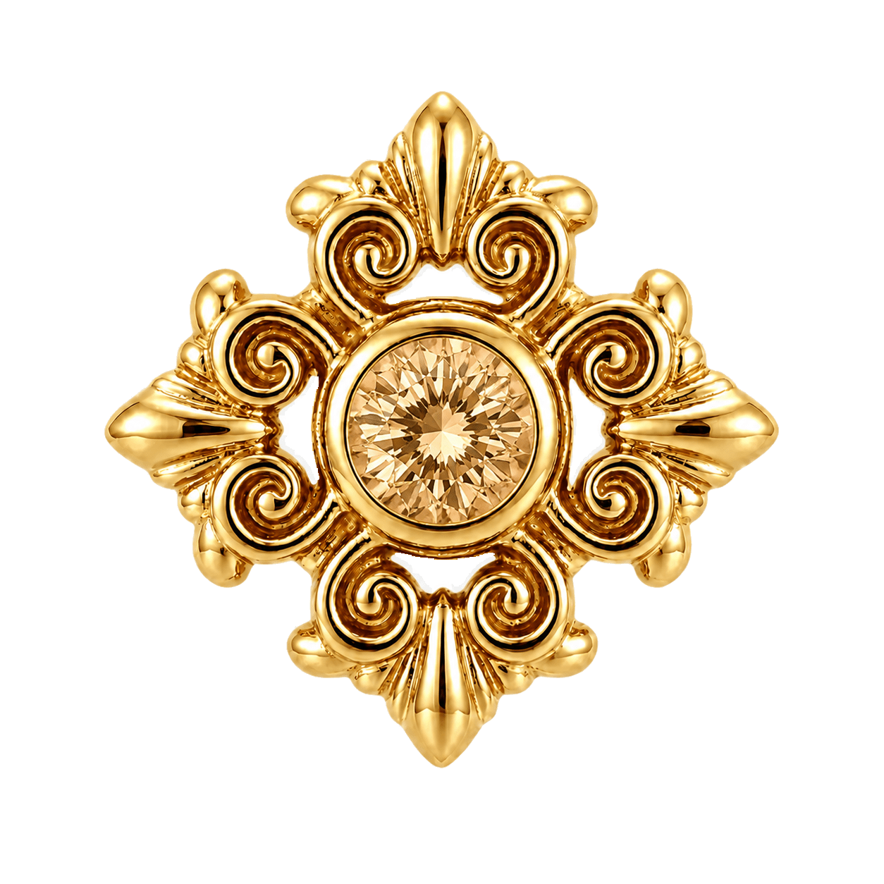 Square Elegance - 14K Gold Threadless/Threaded - piercing-zone.com