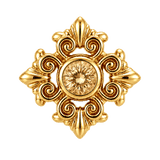 Square Elegance - 14K Gold Threadless/Threaded - piercing-zone.com