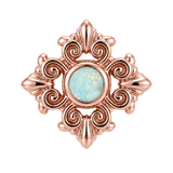 Square Elegance - 14K Gold Threadless/Threaded - piercing-zone.com