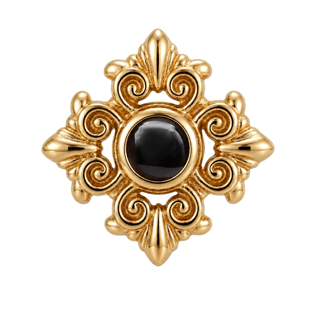 Square Elegance - 14K Gold Threadless/Threaded - piercing-zone.com