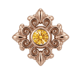 Square Elegance - 14K Gold Threadless/Threaded - piercing-zone.com