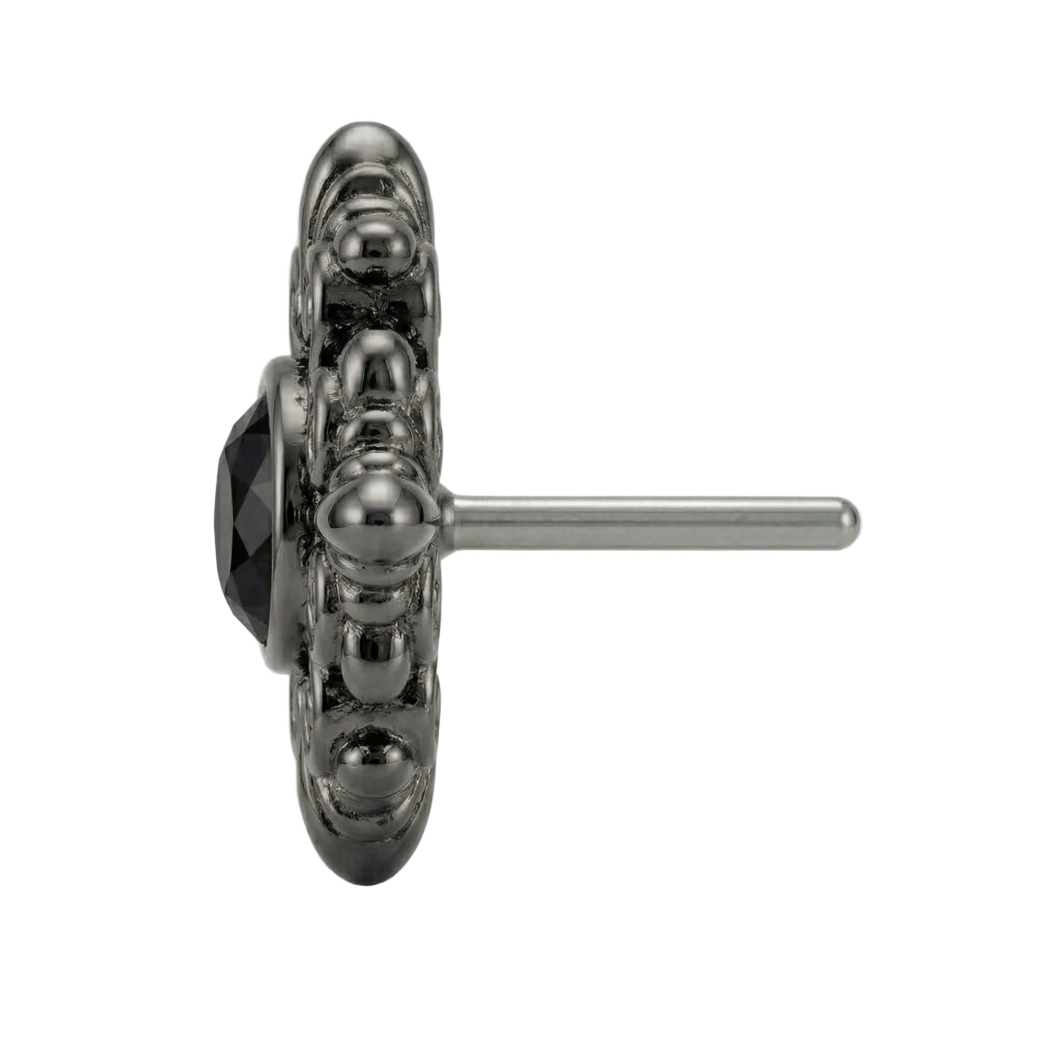 Square Elegance - 14K Gold Threadless/Threaded - piercing - zone.com