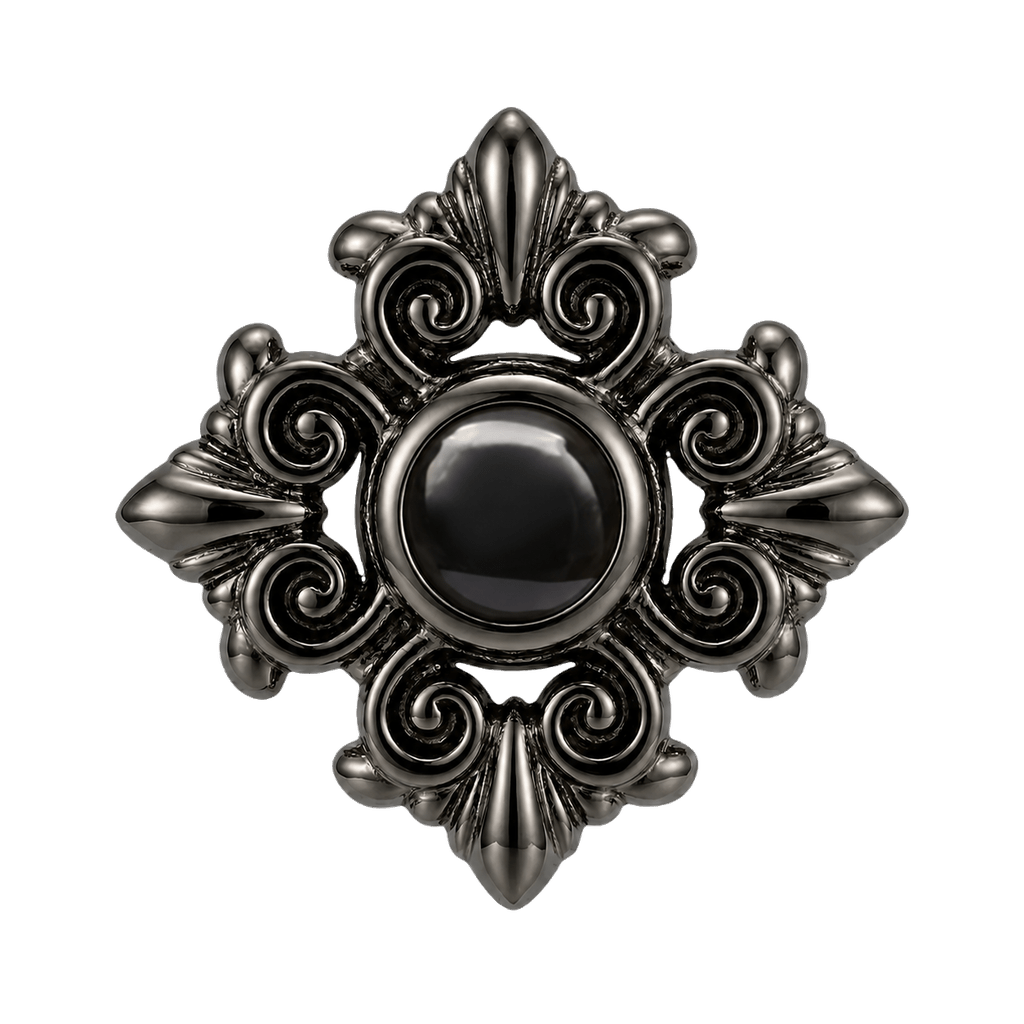 Square Elegance - 14K Gold Threadless/Threaded - piercing-zone.com
