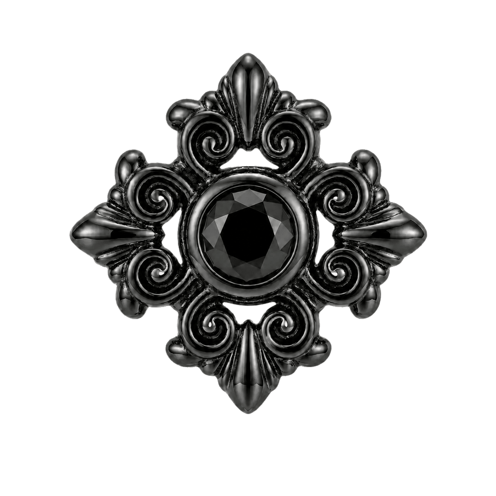 Square Elegance - 14K Gold Threadless/Threaded - piercing-zone.com