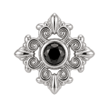 Square Elegance - 14K Gold Threadless/Threaded - piercing-zone.com