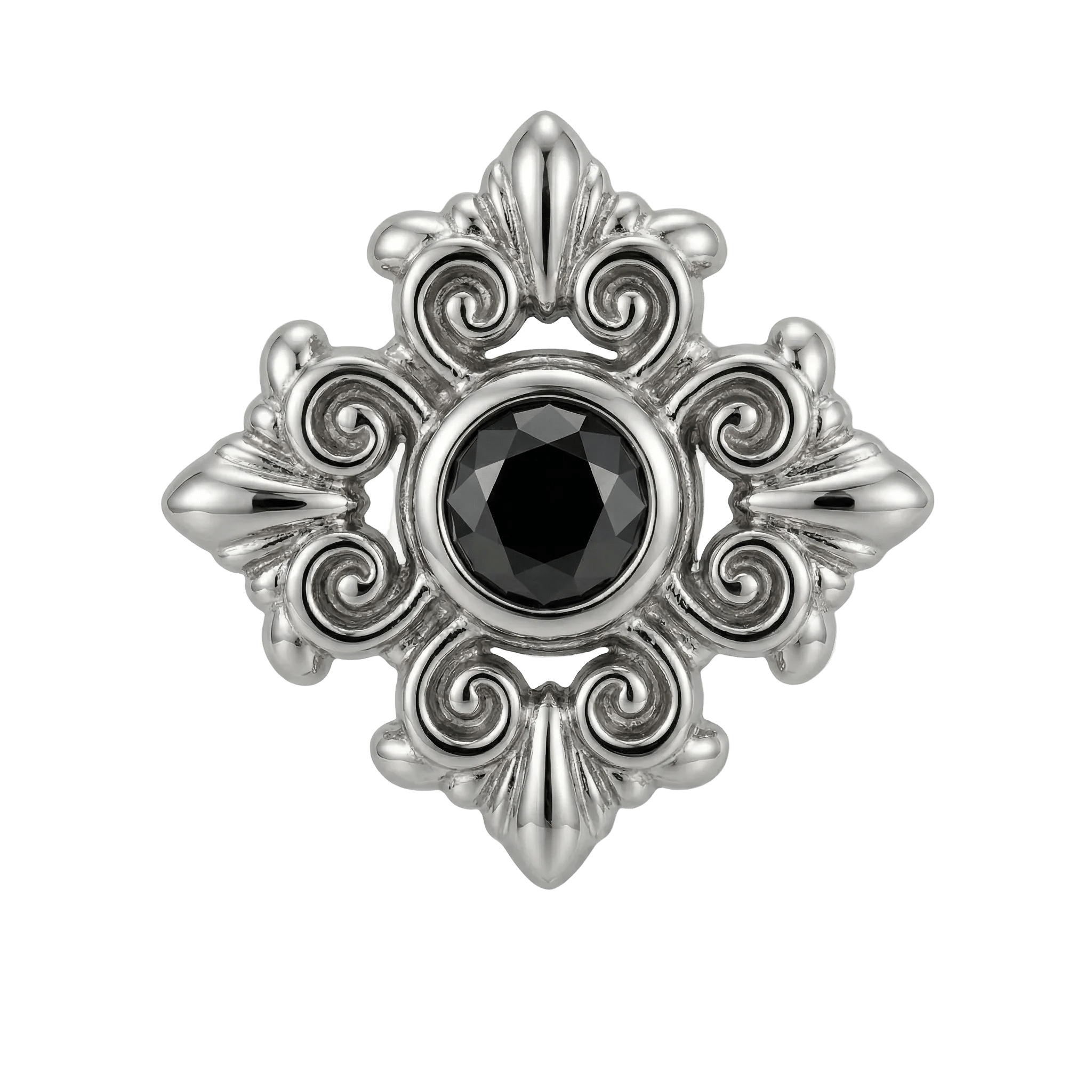Square Elegance - 14K Gold Threadless/Threaded - piercing - zone.com