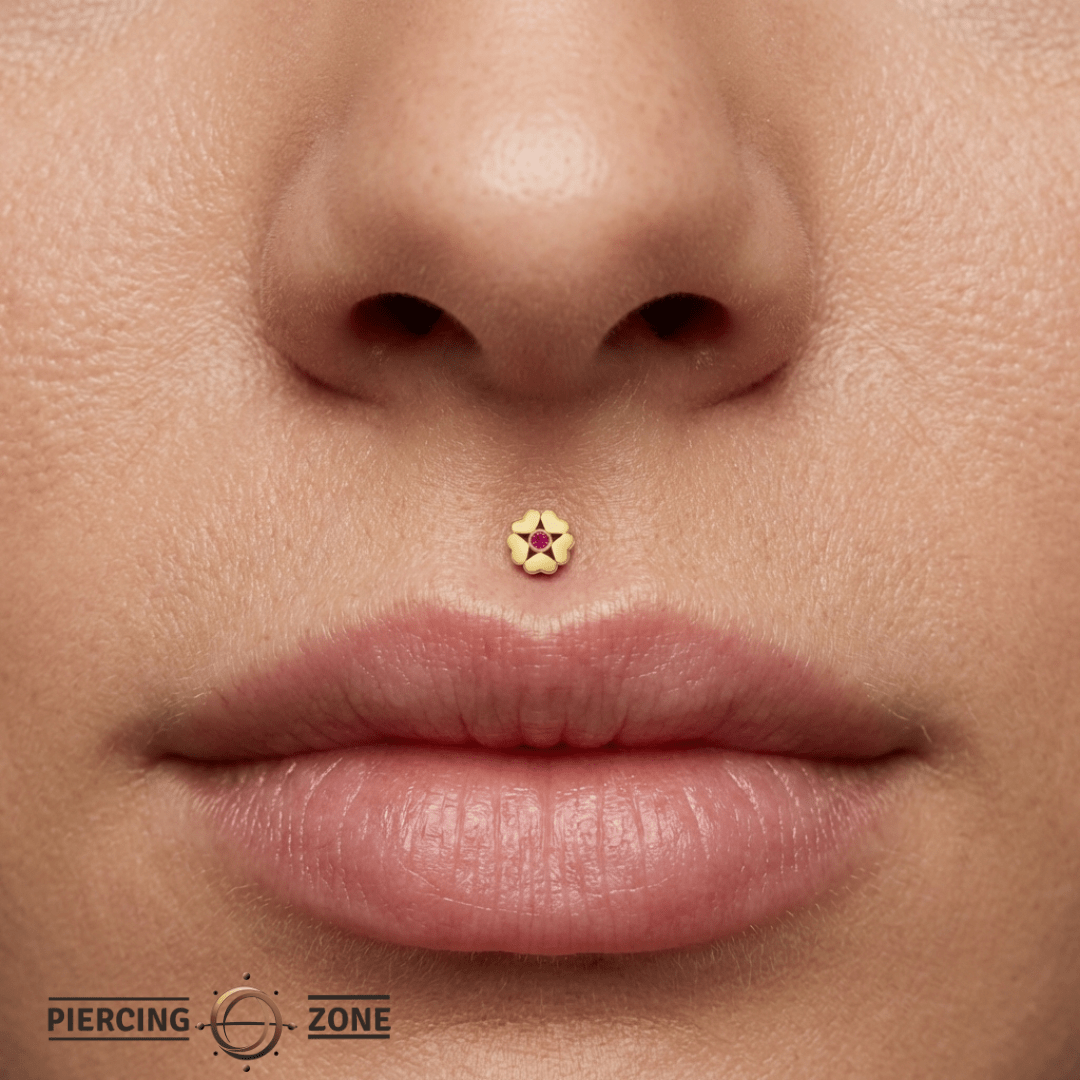 ST. Valentine – 14K Gold Threadless/Threaded End - piercing - zone.com