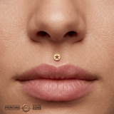 ST. Valentine – 14K Gold Threadless/Threaded End - piercing - zone.com