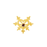 Stab My Heart – 14K Gold Threadless/Threaded End - piercing-zone.com