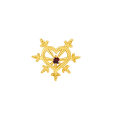 Stab My Heart – 14K/18K Gold Gem Threadless End - piercing - zone.com
