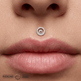 Stand Together – 14K Gold CZ Wave Threadless End - piercing - zone.com
