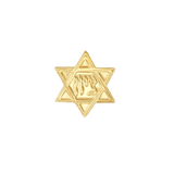 Star of David – 14K Gold Threadless & Threaded End - piercing - zone.com