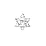 Star of David – 14K Gold Threadless & Threaded End - piercing - zone.com