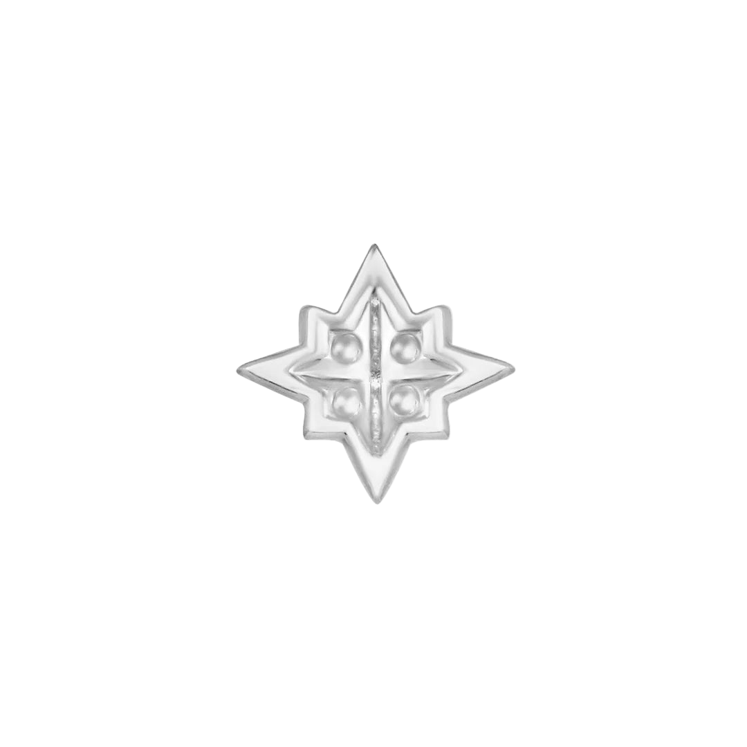 Star Trim – 14K Gold Threadless End - piercing - zone.com