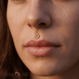 Star Trim – 14K Gold Threadless/Threaded End - piercing - zone.com