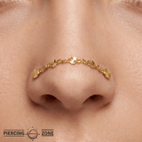 Starburst Chain – 14K Gold Piercing Chain - piercing - zone.com