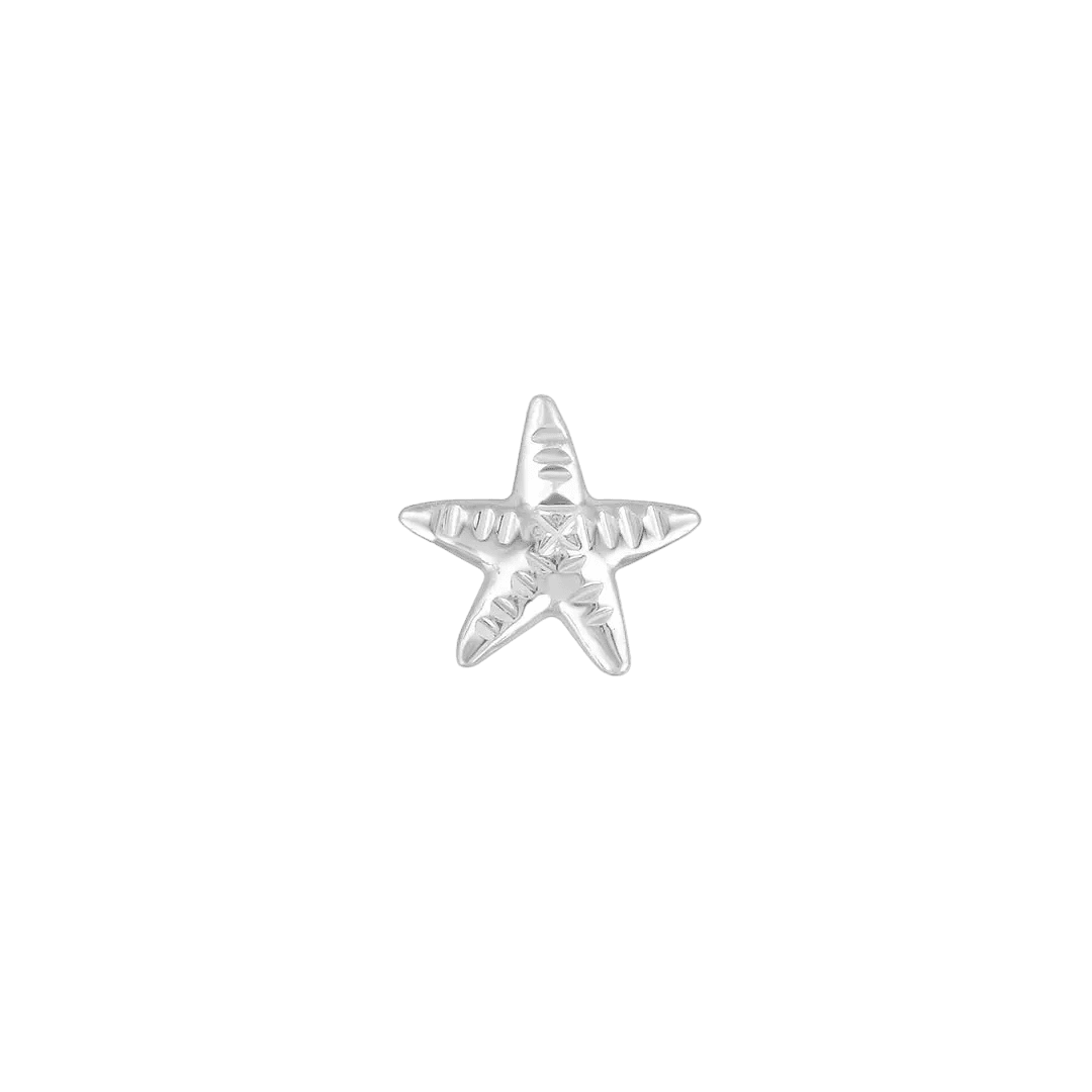 Starfish – 14K Gold Threadless/Threaded End - piercing - zone.com