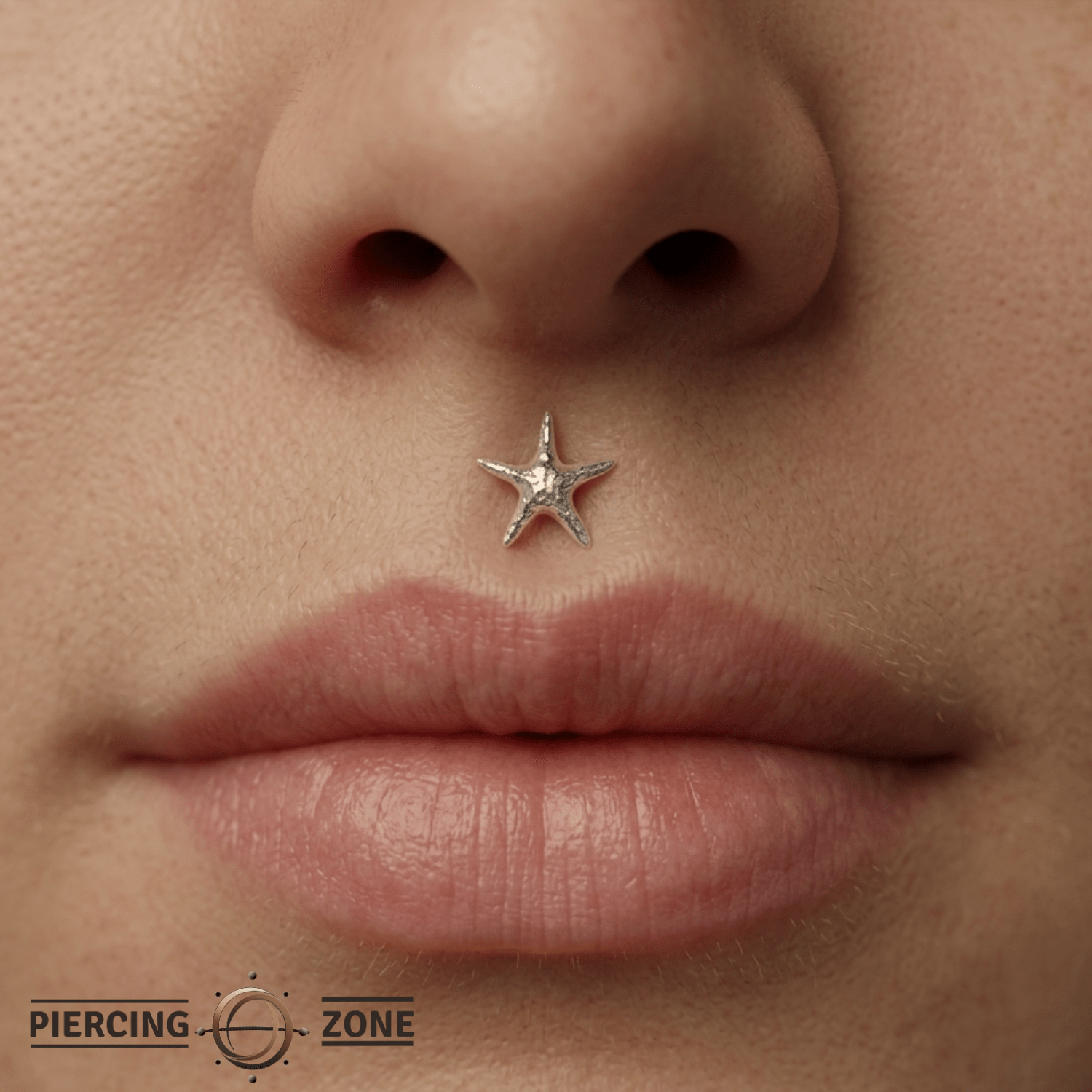 Starfish Glow – Ocean - Inspired – 14K Gold Threadless End - piercing - zone.com
