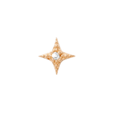 Starlight Pin - 14K Gold Gem Star Threadless End - piercing - zone.com