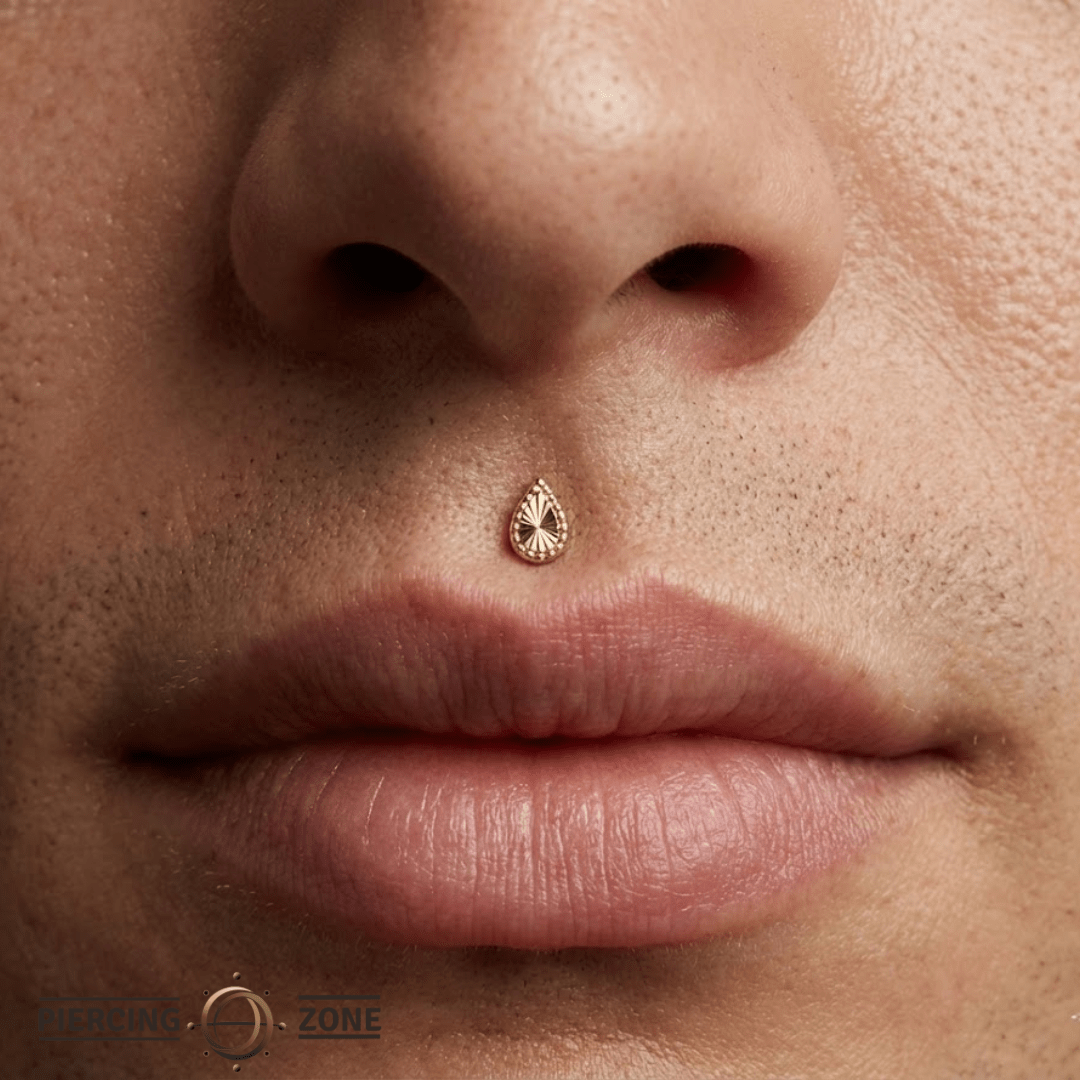 Stay Gold – 14K Gold Pear Threadless End - piercing - zone.com