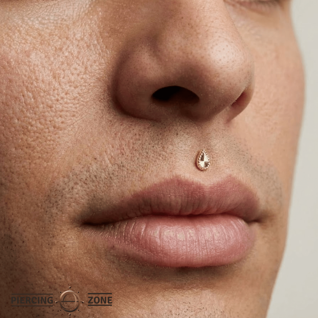 Stay Gold – 14K Gold Pear Threadless End - piercing - zone.com