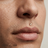 Stay Gold – 14K Gold Pear Threadless End - piercing - zone.com