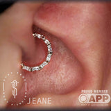 LOVED - CZ - SOLID 14KT GOLD CLICKER piercing-zone.com