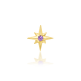 Stella – CZ Starburst – 14K Gold Threadless End - piercing - zone.com