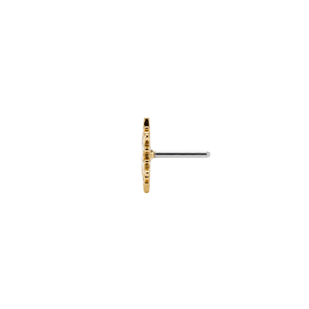 Stellar Dendrite - 18K Gold Threadless/Threaded End - piercing-zone.com