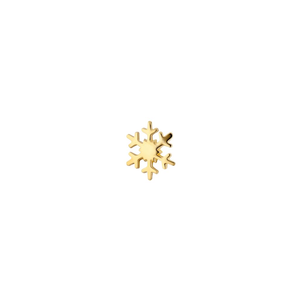 Stellar Dendrite - 18K Gold Threadless/Threaded End - piercing-zone.com